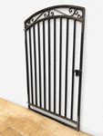 Wrought Iron 6ft Tall x 3.5ft Wide Delaney Entry Gate