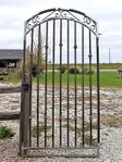 Wrought Iron Delaware Handmade Yard Gate - 6' x 48"
