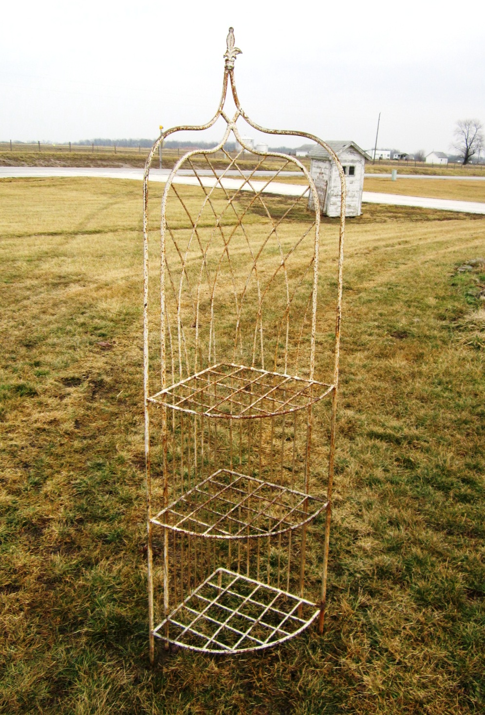 74" Wrought Iron Heavy Plant Stand Bakers Rack