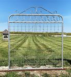 8 Double Wide Gate - 2 - 56t x 48w Galvanized Entry Gates - Woven Wire