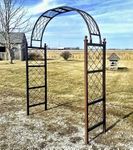 Wrought Iron Wide Henry Arbor Custom Width Arch 