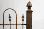 3ft Alexander 3"sq Steel Fence Post - Wrought Iron Gates