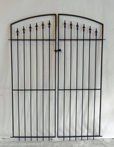 Lamoine All Spear 6 Wrought Iron Entry Gate 5w - 1sq Frame