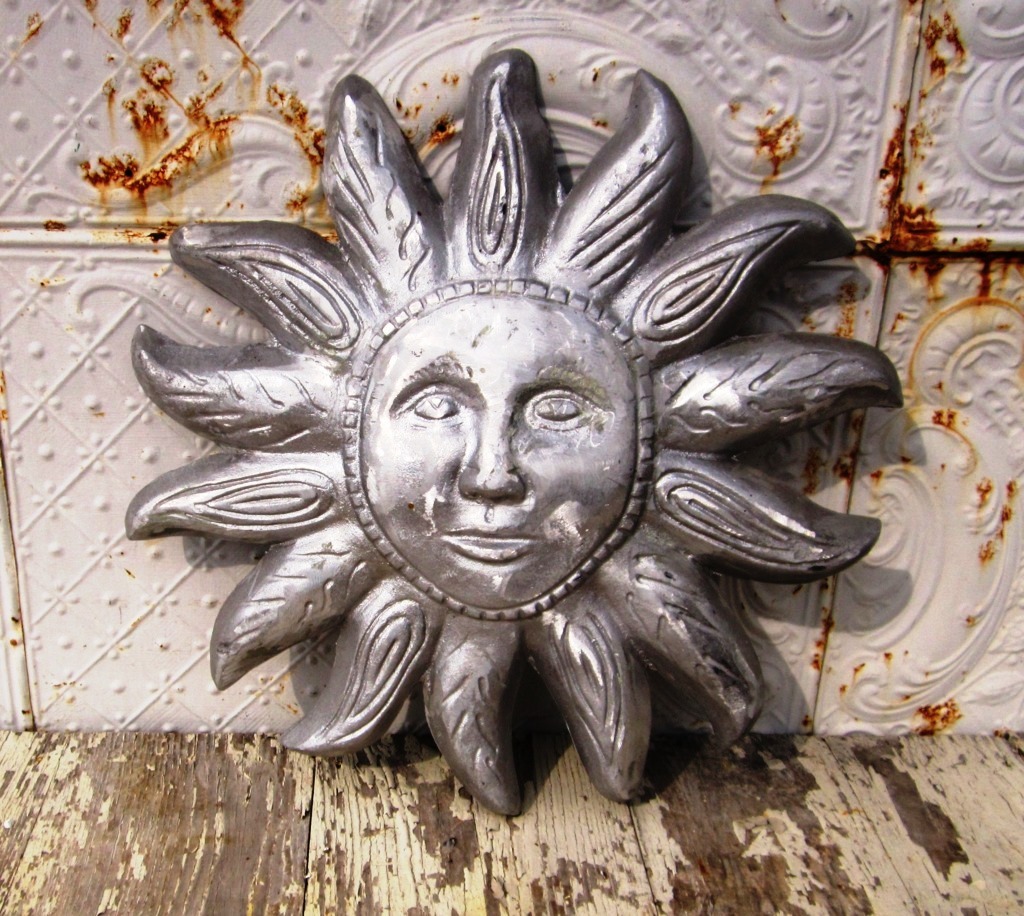 20" Aluminum Rising Sun Wall Decor