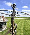 Arden Double Shepherds Hook - Metal Garden Flower Display Stand