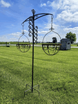 Arden Double Shepherds Hook - Metal Garden Flower Display Stand