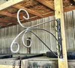 Brawny Planter Hook - Wrought Iron Hanger - Biggest Projects