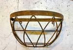 LG Lila Wrought Iron Half Wall Basket - Rustic Display