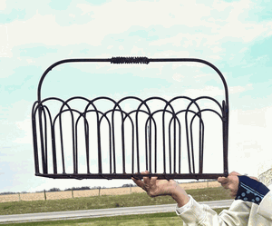 Wrought Iron Small Long Handle Basket Planter Display