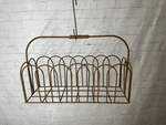 Wrought Iron Small Long Handle Basket Planter Display