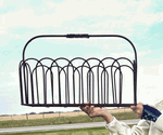 Wrought Iron Small Long Handle Basket Planter Display