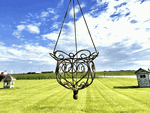 Wrought Iron Large Bouquet Hanging Planter Basket