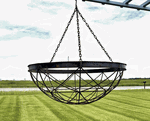 30in  Giant Jupiter Metal Hanging Flower Basket Planter 