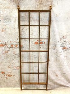 Metal Mission Garden Trellis Ball top - Wrought Iron Flower Support