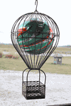 Wrought Iron Small Hanging Gazing Ball Balloon Baskets