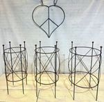 Big 20dia Metal Blossom Peony Topiary Trellis Tomato Cage