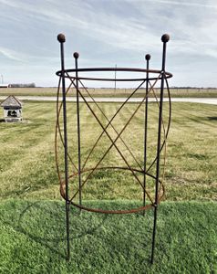 Big 20dia Metal Blossom Peony Topiary Trellis Tomato Cage