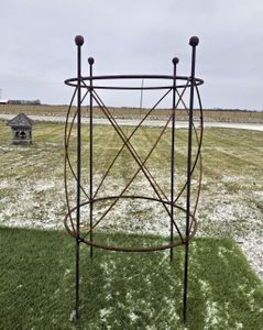 Big 20dia Metal Blossom Peony Topiary Trellis Tomato Cage