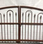 Big 9ft Center Divide Missoula Handcrafted Metal Driveway Gate