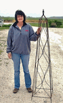 Biggest Tolan Finial Flower Topiary - 69"
