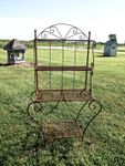 Large Heavy Duty Wrought Iron  Rustic Shelving Bakers Rack