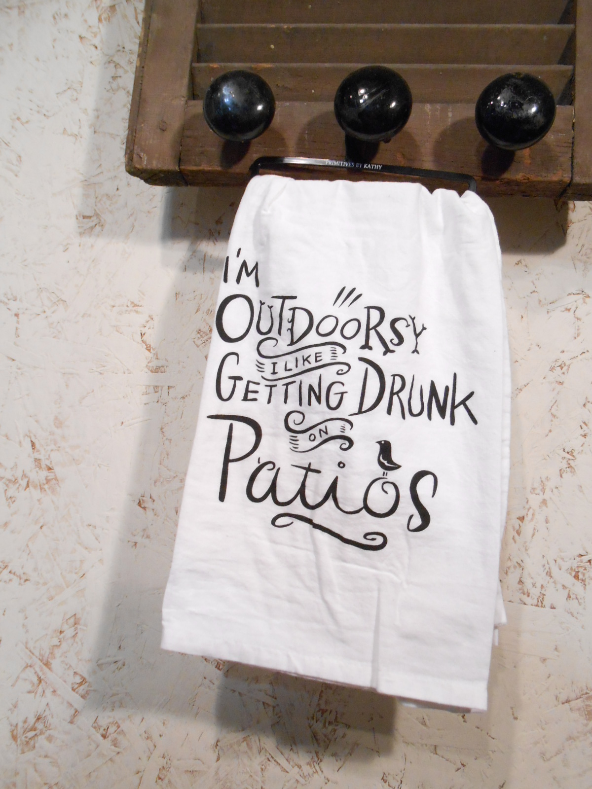 Brown Memo Board Shelf All Vintage Antique Parts