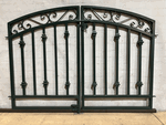 Wrought Iron 36in Tall x 54in Wide Center Divide Delaware Gate