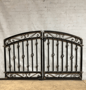 Wrought Iron 3ft Tall x 6ft Wide Center Divide Donovan Entry Gate