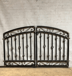 Wrought Iron 3ft Tall x 6ft Wide Center Divide Donovan Entry Gate