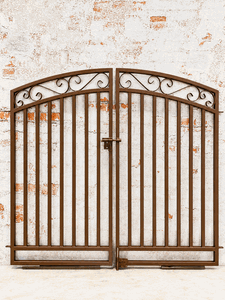 Wrought Iron 4ft Tall X 6ft Wide Center Divde Delaney Gate