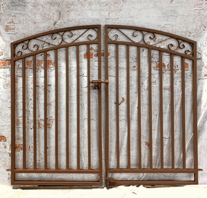 Wrought Iron 4ft Tall X 6ft Wide Center Divde Delaney Gate