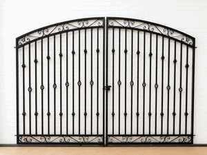 Wrought Iron 6ft Tall x 10ft Wide Center Divide Donovan Gate