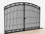 Wrought Iron 6ft Tall x 10ft Wide Center Divide Donovan Gate
