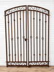 Wrought Iron 6ft Tall x 5ft Wide Center Divide Donovan Gate