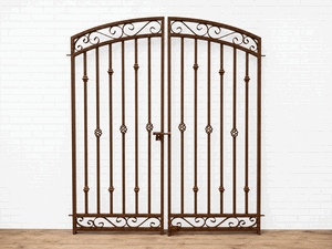 Wrought Iron 6ft Tall x 5ft Wide Center Divide Donovan Gate