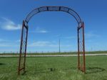 Choose Your Width - Skyview Wrought Iron Arch - Metal Arbor