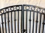 Wrought Iron Circle Donovan Gate - Center Divide Entry