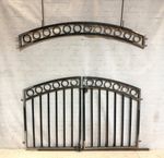 Framed Metal Circle Top Gate Header - Wall Art