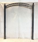 Framed Metal Circle Top Gate Header - Wall Art