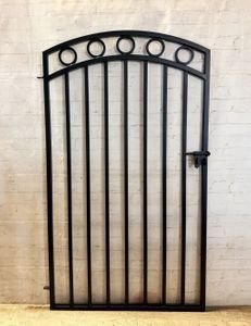 Circle Top 5t x 3w Wrought Iron Entrance Gate