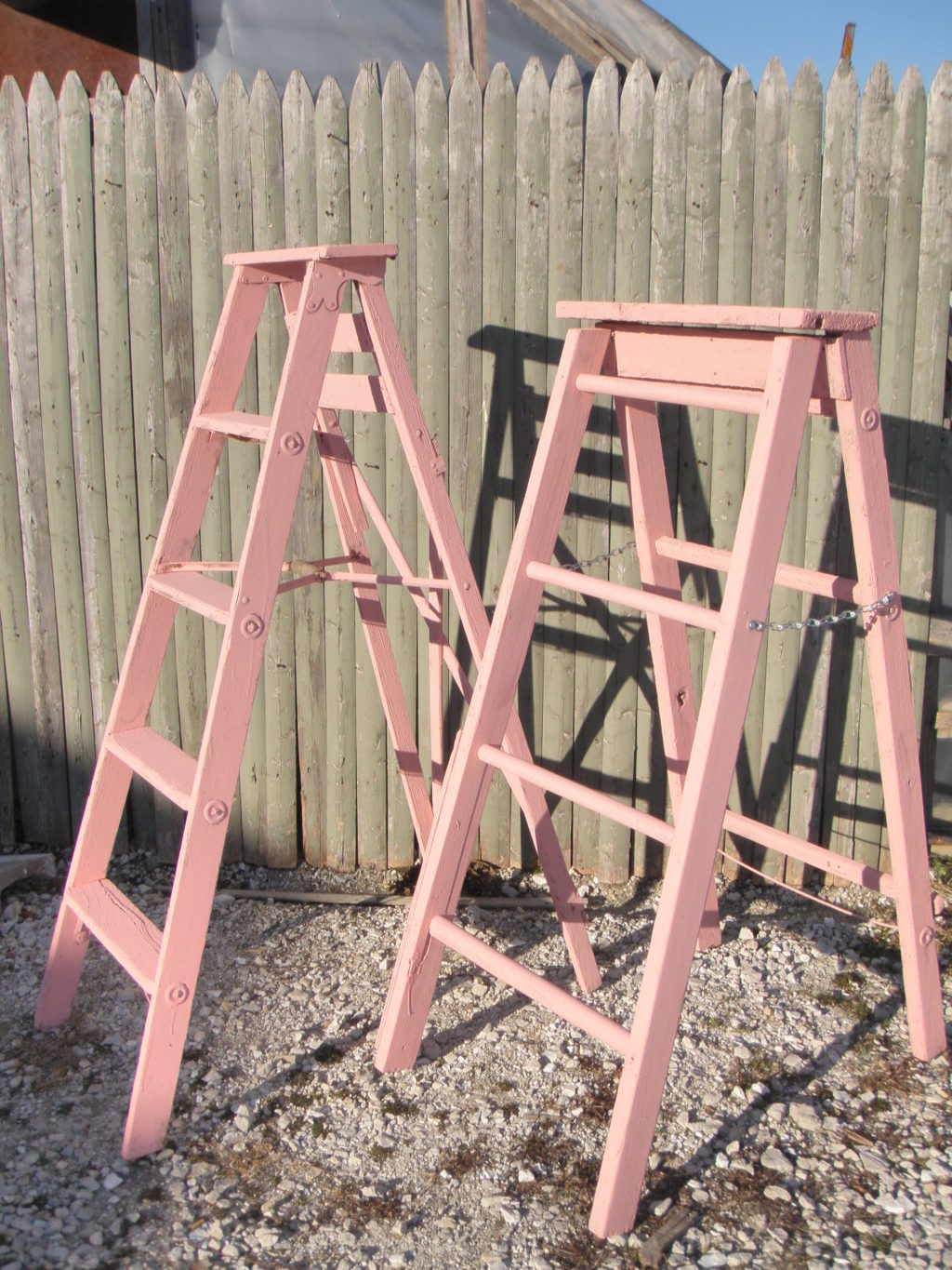 Colorful 4 Step Ladder Shelf Quilt Stand Blanket Display