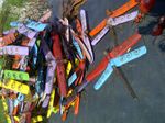 Colorful Tin Dragonfly Yard Art Garden Stake - Recycled Metal