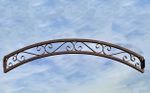 Wrought Iron Framed Curly Arch Header - Gate Topper 