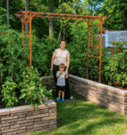 Customized Mission Arbor For Raised Bed