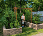 Customized Mission Arbor For Raised Bed