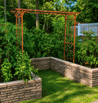 Customized Mission Arbor For Raised Bed