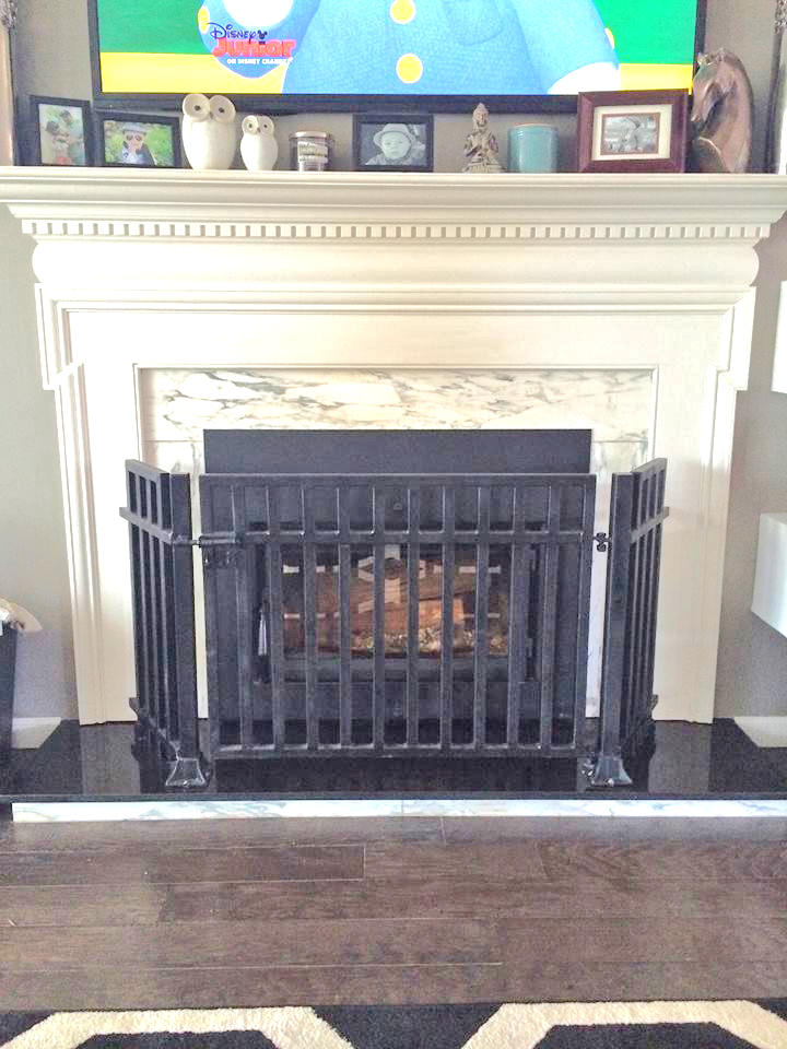 Custom Screen For Fireplace to be Safe for Children