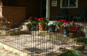 Customers Fence Around A Patio