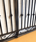 Wrought Iron 6ft Tall x 10ft Wide Center Divide Donovan Gate