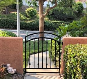 Security With Wrought Iron Delaware Entry Gate